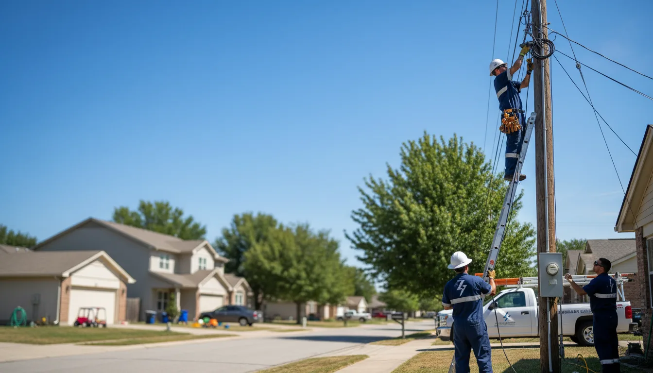 Residential electrician providing installation services in Taylor, MS